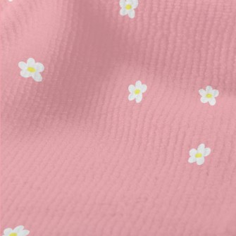 Small White Flowers On Bright  Terry