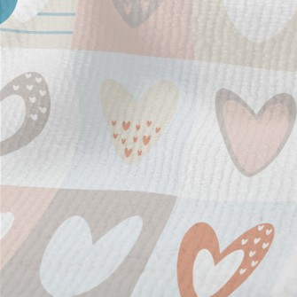 Pink And Sweet Love Grid Terry