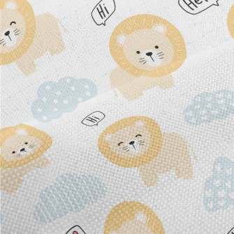 Cute And Silly Lion Performance Linen