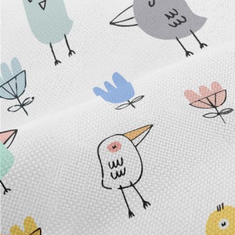 Funny And Cute Birds Performance Linen