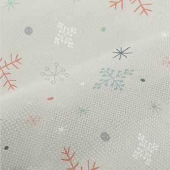 Snowflake Graphics In Differen Performance Linen