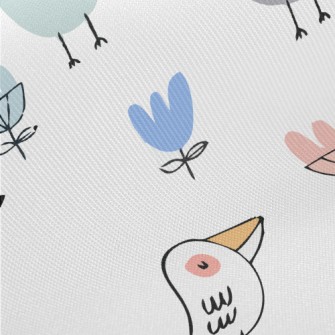Funny And Cute Birds Twill