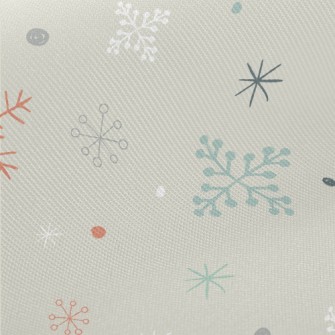 Snowflake Graphics In Differen Twill