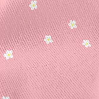 Small White Flowers On Bright  Standard Corduroy