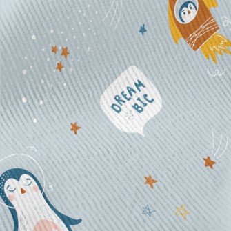 Penguins Floating In Space Standard Corduroy
