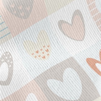 Pink And Sweet Love Grid Standard Corduroy