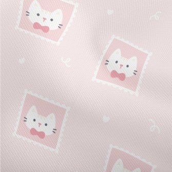 Cute Pink Cat Stamp Dobby