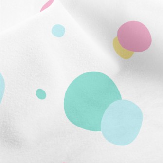 Bright Polka Dots Micro Fleece