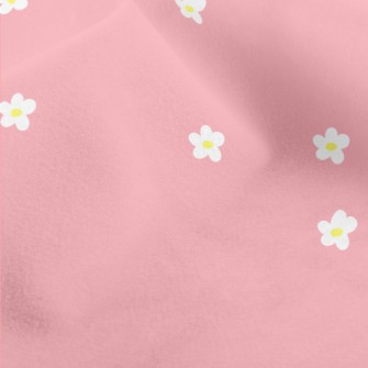 Small White Flowers On Bright  Micro Fleece