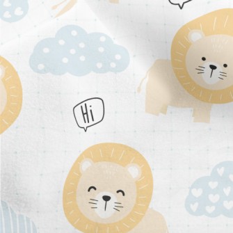 Cute And Silly Lion Micro Fleece
