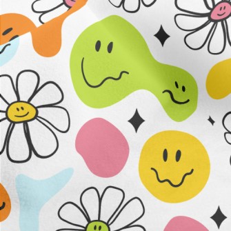 Funny And Cute Emoticon Graphi Micro Fleece