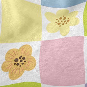 Colorful Flowers Minky