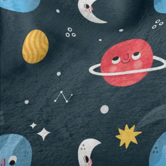 Colorful Planets In The Univer Minky
