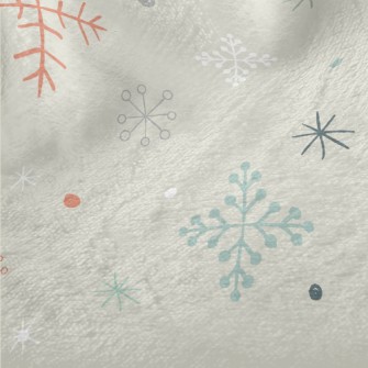 Snowflake Graphics In Differen Minky