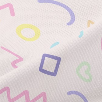 Colorful And Cute Lines Piqué