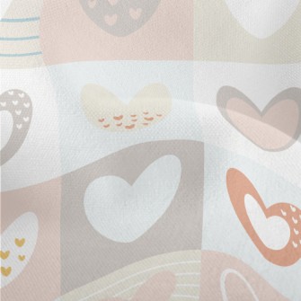 Pink And Sweet Love Grid Lightweight Performance Linen