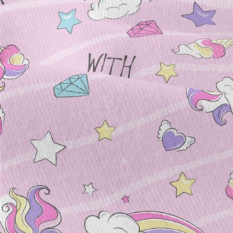 Pink Girl&#39;s Unicorn World Modern Jersey