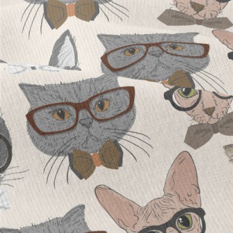 Cats Wearing Glasses Modern Jersey