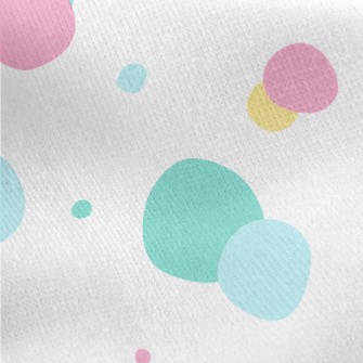 Bright Polka Dots Jersey Backed Fleece