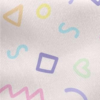 Colorful And Cute Lines Jersey Backed Fleece