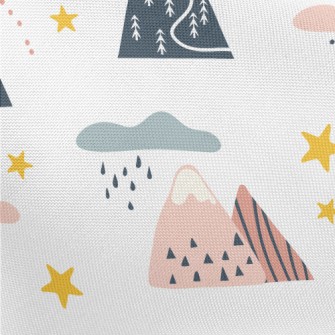 Simple And Cute Hills Pongee