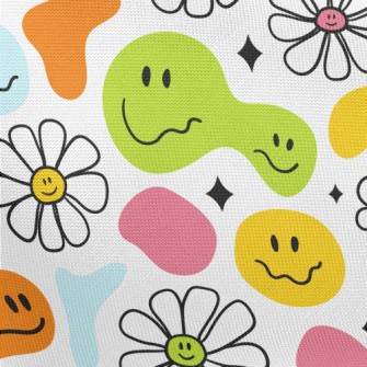 Funny And Cute Emoticon Graphi Pongee