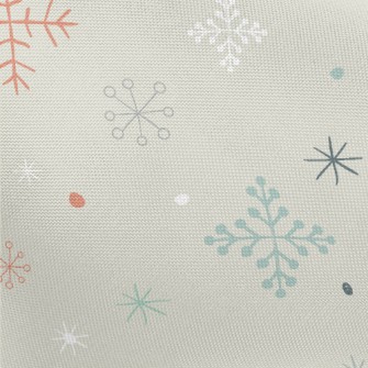 Snowflake Graphics In Differen Pongee