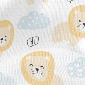 Cute And Silly Lion Stretch Jersey