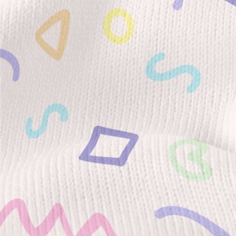 Colorful And Cute Lines Stretch Jersey