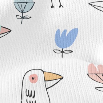 Funny And Cute Birds Stretch Jersey