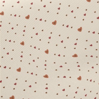 Simple And Fresh Love Lines Midweight Cotton Poplin