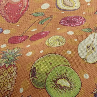 Colorful Juicy Fruits Performance Linen