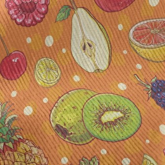 Colorful Juicy Fruits Standard Corduroy