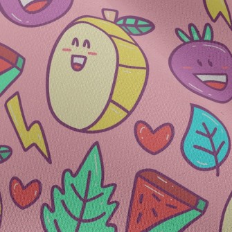 Blushing Fruit Slices Chiffon