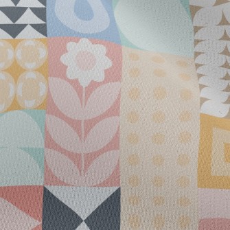 Personalized Geometric Flowers Chiffon