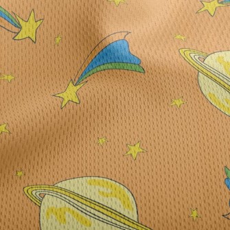 Dazzling Saturn Meteor Athletic Mesh Flat Back