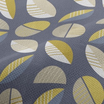 Geometric Lines Leaves Performance Linen