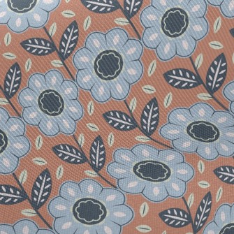 Vibrant Neat Flowers Twill