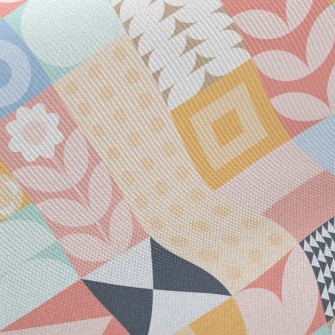 Personalized Geometric Flowers Twill