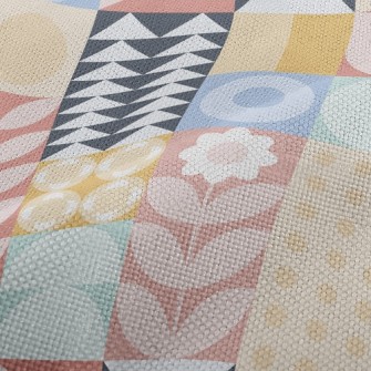 Personalized Geometric Flowers Performance Linen
