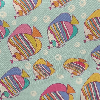Colorful Pouty Fish Twill