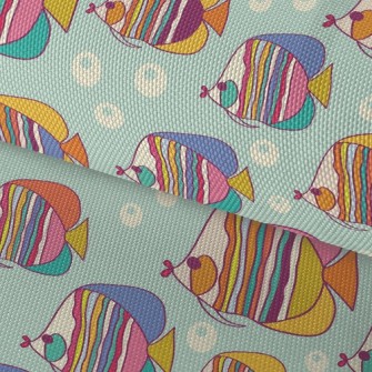 Colorful Pouty Fish Waterproof Oxford