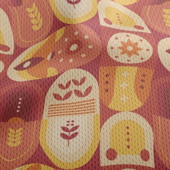 Mysterious Mayan Cube Athletic Mesh Flat Back