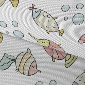 Leisurely And Happy Fish Waterproof Oxford
