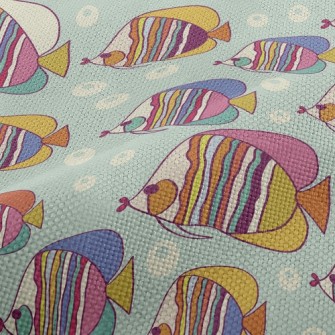Colorful Pouty Fish Performance Linen