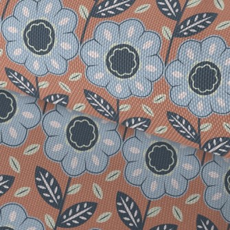 Vibrant Neat Flowers Waterproof Oxford