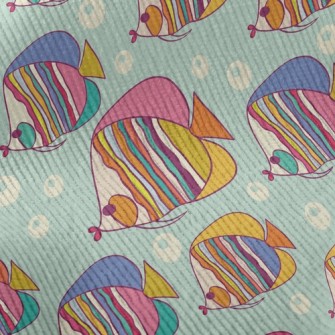Colorful Pouty Fish Standard Corduroy