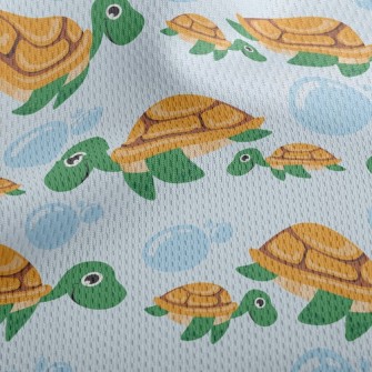 The Leisurely Turtle Family Athletic Mesh Flat Back
