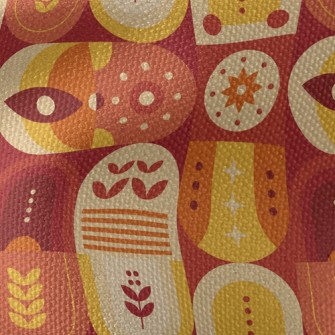 Mysterious Mayan Cube Waterproof Canvas