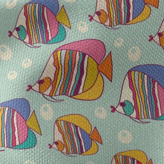 Colorful Pouty Fish Waterproof Canvas